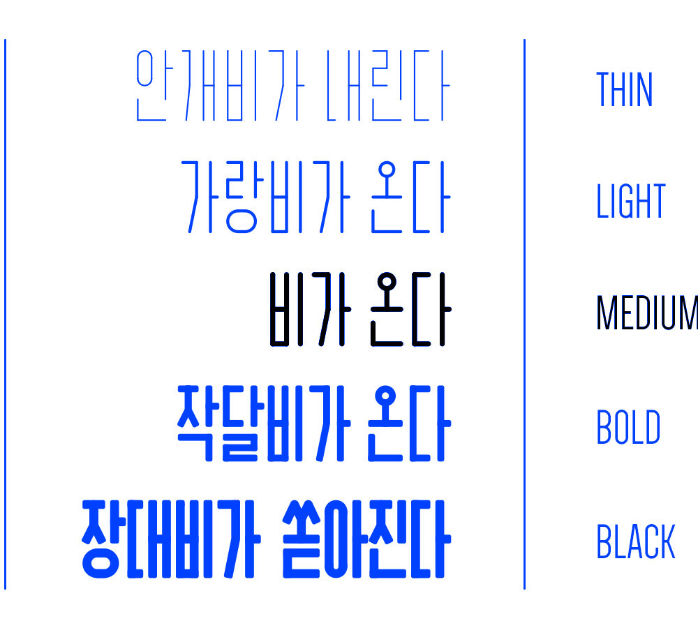 비가온다 - 폰트제작 | 텀블벅 - 크리에이터를 위한 크라우드펀딩