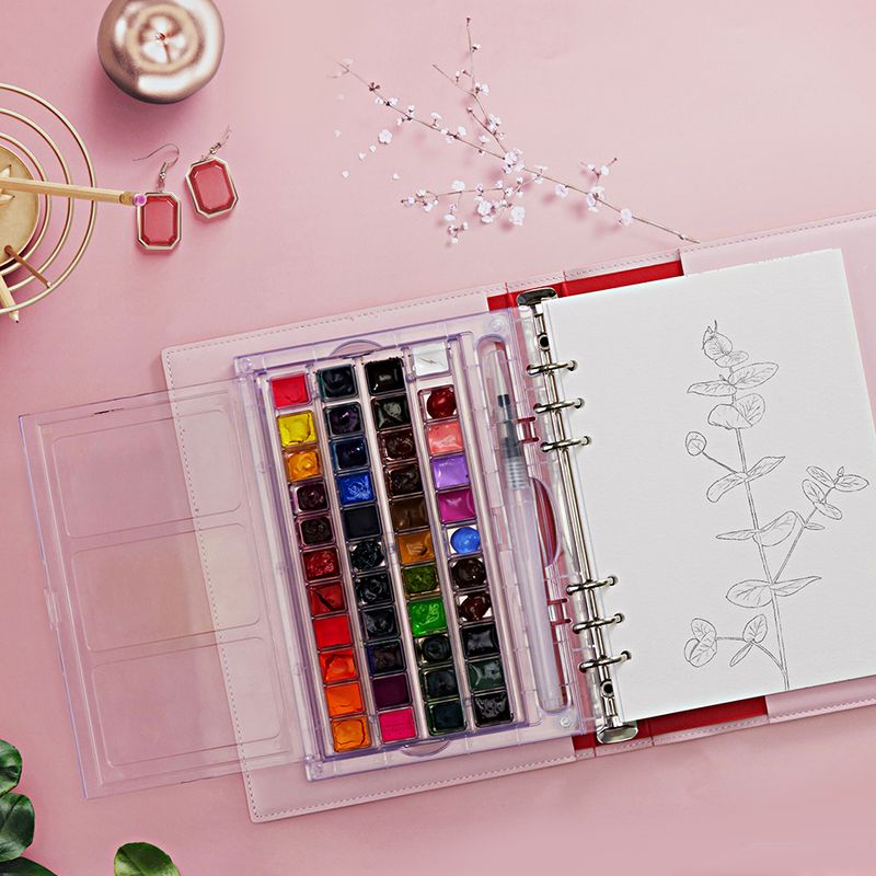 편리하고 재미있는 수채화 6공다이어리형 컬러링북