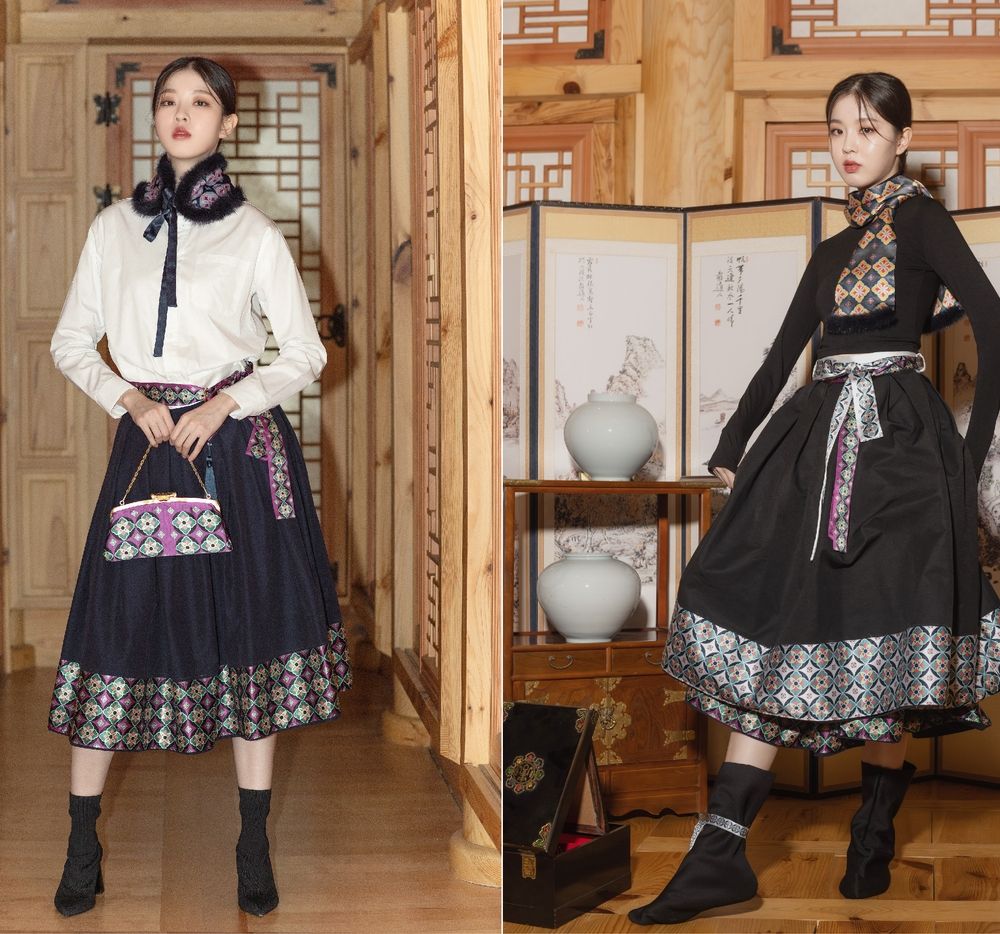 '단청으로 꽃 피우는 특별한 치마 ,볼끼, 목도리 셋트' | 텀블벅 - 크리에이터를 위한 크라우드펀딩