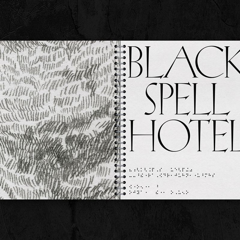 블랙과 점자로 세운, [black spell hotel]
